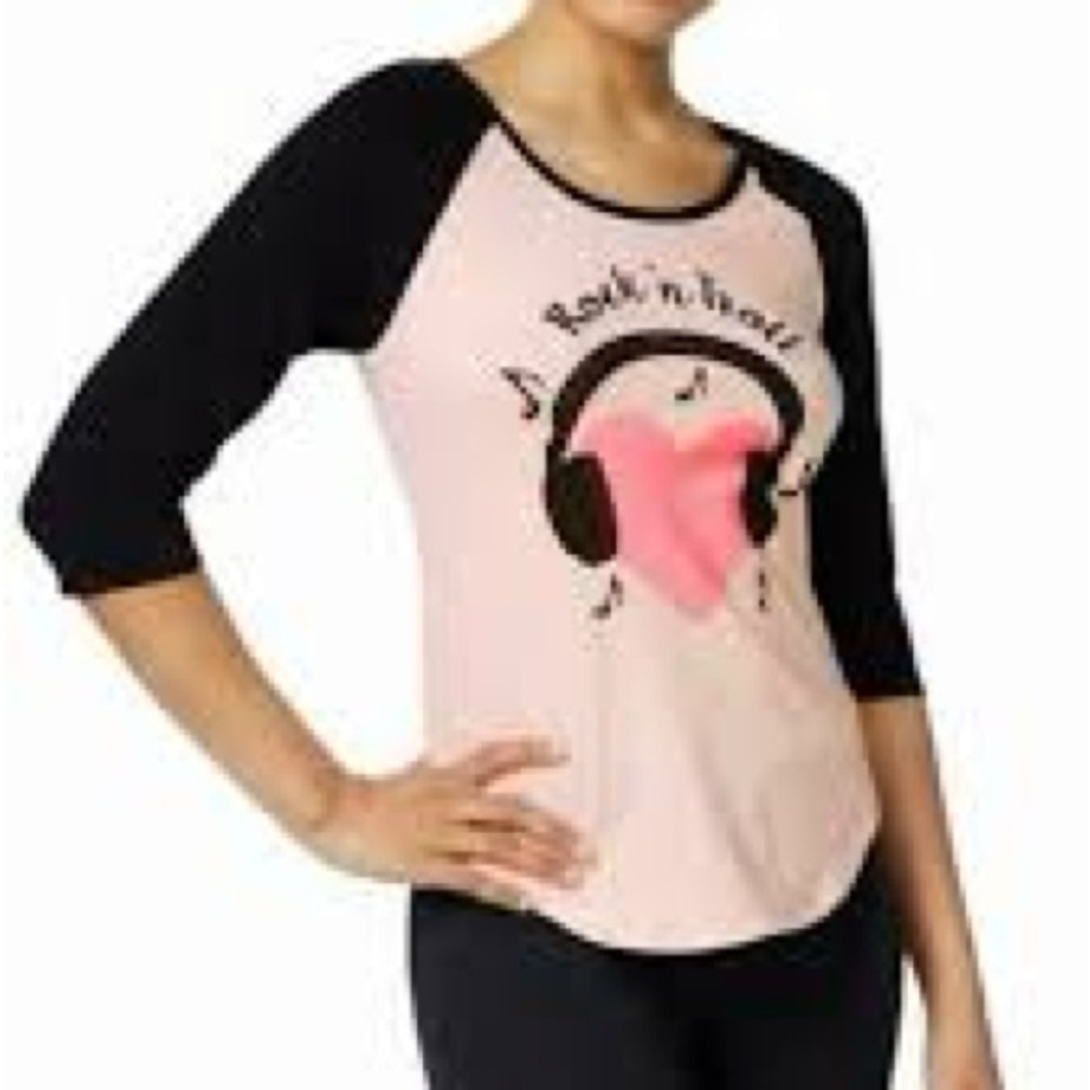 Betsey Johnson x trolls Pink and Black Tee